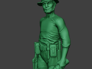 modern jungle soldier walk6 mjs1 Model Cetak 3D