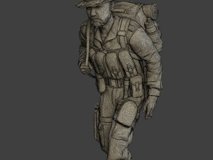 modern jungle soldiers mjs1 pack 4 3D Print Model