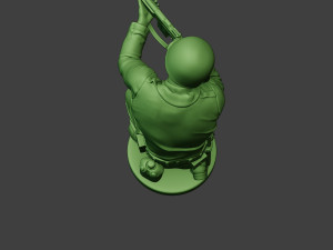 american soldier ww2 shoot crouch3 a12 Model do druku 3D