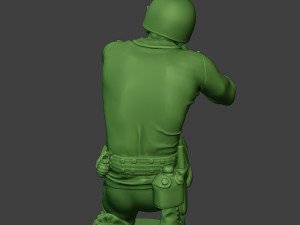 american soldier ww2 shoot crouch4 a12 Modelo de impresión 3D
