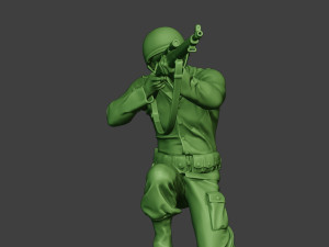 american soldier ww2 shoot crouch4 a12 Modelo de impresión 3D