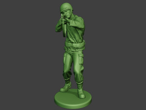 american soldier ww2 shoot stand a12 3D Принт Модель