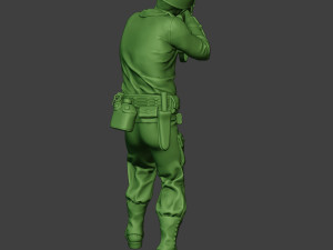 american soldier ww2 shoot stand a12 3D Принт Модель