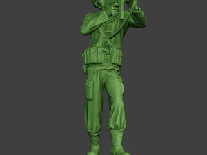 american soldier ww2 shoot stand2 a12 3D Print Model
