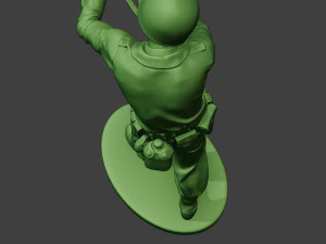 american soldier ww2 shoot stand2 a12 3D Print Model