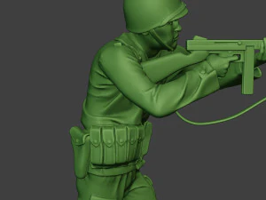 american soldier ww2 shoot stand2 a12 3D Print Model