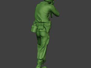 american soldier ww2 shoot stand2 a12 3D Print Model