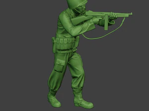 american soldier ww2 shoot stand2 a12 3D Print Model