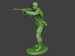 american soldier ww2 shoot stand3 a12 3D-Druckmodell
