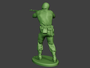 american soldier ww2 shoot stand3 a12 3D-Druckmodell