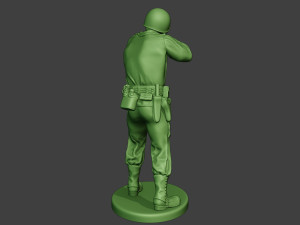 american soldier ww2 shoot stand3 a12 3D-Druckmodell