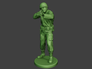 american soldier ww2 shoot stand3 a12 3D-Druckmodell