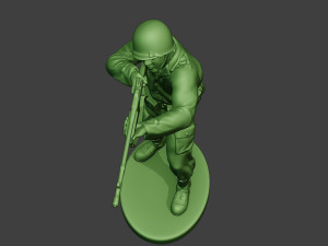 american soldier ww2 shoot stand3 a12 3D-Druckmodell