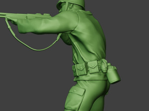 american soldier ww2 shoot stand3 a12 3D-Druckmodell