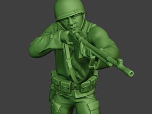 american soldier ww2 shoot stand3 a12 3D-Druckmodell