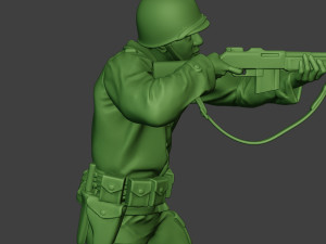 american soldier ww2 shoot stand3 a12 3D-Druckmodell