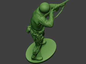 american soldier ww2 shoot stand3 a12 3D-Druckmodell