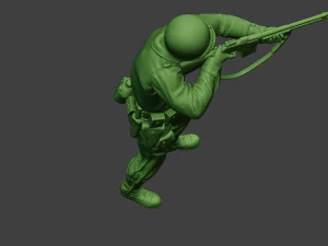 american soldier ww2 shoot stand3 a12 3D Print Model