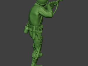 american soldier ww2 shoot stand3 a12 3D-Druckmodell