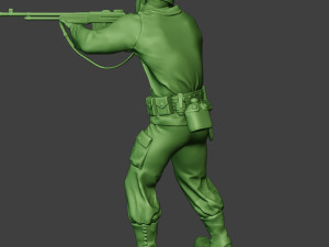 american soldier ww2 shoot stand3 a12 3D-Druckmodell