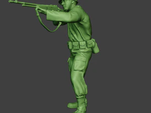 american soldier ww2 shoot stand3 a12 3D Print Model