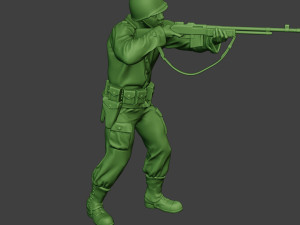 american soldier ww2 shoot stand3 a12 3D-Druckmodell
