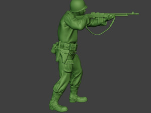 american soldier ww2 shoot stand3 a12 3D-Druckmodell