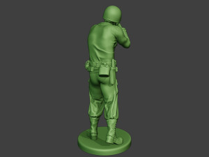 american soldier ww2 shoot stand4 a12 3D Druckmodell