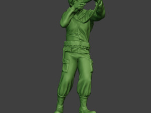 american soldier ww2 shoot stand4 a12 3D Druckmodell