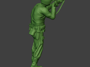 american soldier ww2 shoot stand4 a12 3D Druckmodell