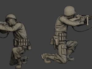 american soldiers ww2 a12 pack 1 Model do druku 3D