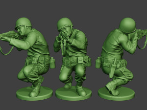 american soldiers ww2 a12 pack 1 Model do druku 3D