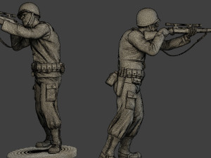 american soldiers ww2 a12 pack 1 Model do druku 3D