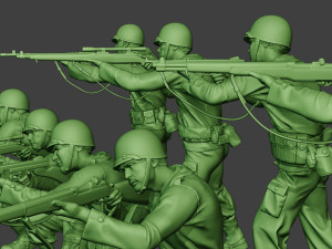 american soldiers ww2 a12 pack 1 Model do druku 3D