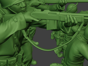 american soldiers ww2 a12 pack 1 Model do druku 3D