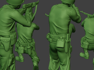 american soldiers ww2 a12 pack 1 Model do druku 3D