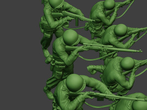 american soldiers ww2 a12 pack 1 Model do druku 3D