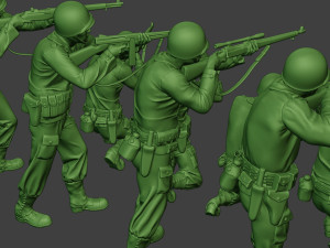 american soldiers ww2 a12 pack 1 Model do druku 3D