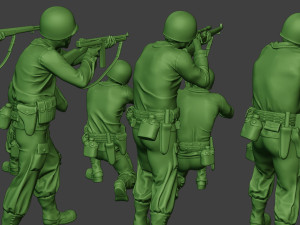 american soldiers ww2 a12 pack 1 Model do druku 3D