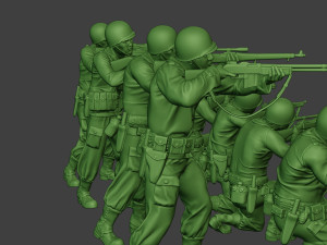 american soldiers ww2 a12 pack 1 Model do druku 3D