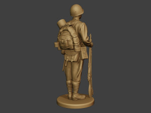 russian soldier ww2 attention r1 Modèles 3D en vedette