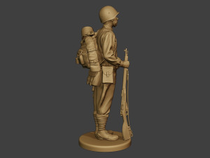 russian soldier ww2 attention r1 Modèles 3D en vedette