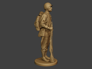 russian soldier ww2 attention r1 Modèles 3D en vedette