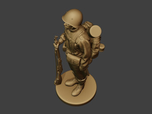 russian soldier ww2 attention r1 Modèles 3D en vedette