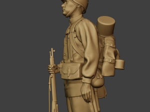 russian soldier ww2 attention r1 Modèles 3D en vedette