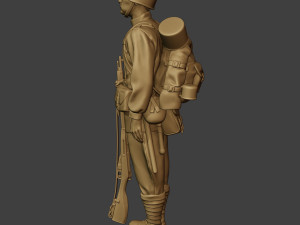 russian soldier ww2 attention r1 Modèles 3D en vedette