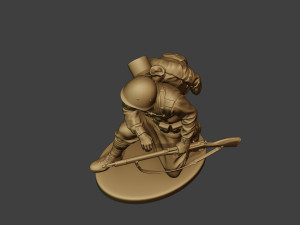 russian soldier ww2 crouch r1 3D Print Model