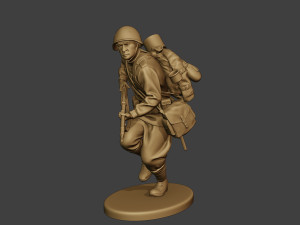 russian soldier ww2 run2 r1 Modelo de Impressão 3D