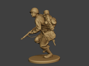 russian soldier ww2 run2 r1 Modelo de Impressão 3D