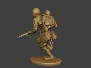 russian soldier ww2 run2 r1 Modelo de Impressão 3D